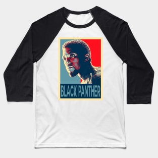 Black Panther Poster Baseball T-Shirt